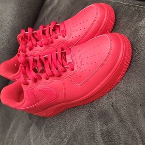 Nike red Air force 1